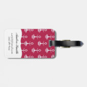 モダンはパターンを固定します ラゲッジタグ (裏面横)