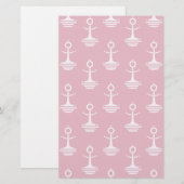 モダンはパターンを固定します 便箋 (正面/裏面)