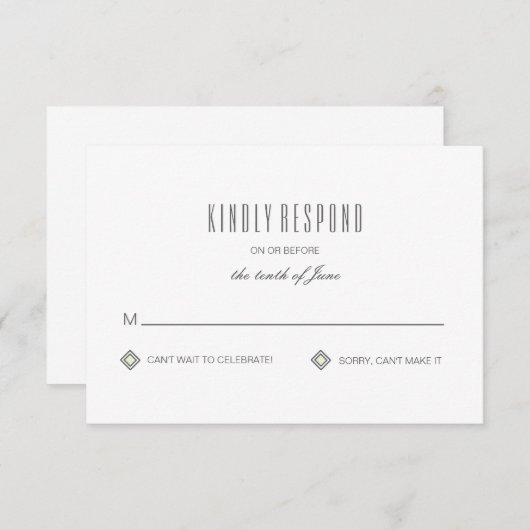 モダンはパターン応答カードをタイルを張りました 出欠カード (正面/裏面)