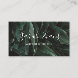 モダンは緑の草木を残します 名刺