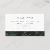 モダンは緑の草木を残します 名刺 (裏面)