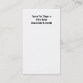 モダンは縦のカイロプラクティックの名刺に点を打ちます 名刺 (裏面)