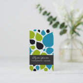 モダンは背景の名刺を残します 名刺 (スタンド正面)