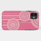 モダンは花に点を打ちます: ピンクやっとそこにIDの穹窖 Case-Mate iPhoneケース (裏面(横))