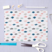 モダンは走り書きしますティッシュペーパー(ピンクの青)を 薄葉紙 (クラフト)