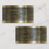 モダンは金属金ゴールドをエッチングしました 名刺 (正面/裏面)