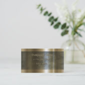 モダンは金属金ゴールドをエッチングしました 名刺 (スタンド正面)