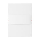 モダンほこりっぽいバラピ結婚ンク 招待状ベリーバンド (裏面例)