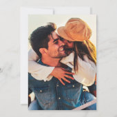 💍💖モダンほこりっぽいバラ「Just Love」カジュアル結婚の 招待状 (裏面)