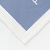 モダンほこりっぽい青い写真パーソナライズされた愛 フリースブランケット (角)