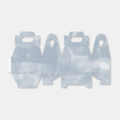 モダンほこりっぽい青い水色のブラシストローク フェイバーボックス (折り畳みなし)