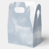 モダンほこりっぽい青い水色のブラシストローク フェイバーボックス (オープン)