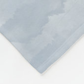 モダンほこりっぽい青い水色のブラシストローク フリースブランケット (角)