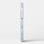 モダンほこりっぽい青い水色のブラシストローク Case-Mate iPhoneケース (裏面 / 左)