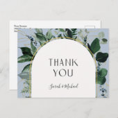 モダンほこりっぽいBlUe水の色の緑 ポストカード (正面/裏面)