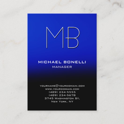 モダンぽぽぽぽぽぽぽぽぽぽぽぽぽぽぽぽぽぽぽぽぽろユニークの名刺 名刺 (正面)