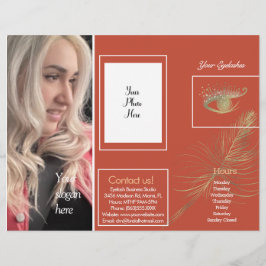 モダンまつげサービス セッション パンフレット フライヤー