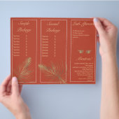 モダンまつげサービス セッション パンフレット フライヤー (手)