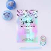 モダンまつげビューティーサロン事業 チラシ (シングル)