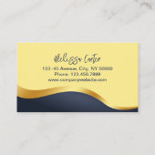 モダンまつ毛エクステンション美しいメイクアップアーティストラッシュ 名刺 (裏面)