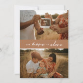 「モダンもう一つ崇拝する」妊娠写真 案内状 (正面)