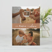 「モダンもう一つ崇拝する」妊娠写真 案内状 (スタンド正面)