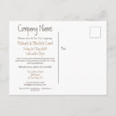 モダンやる気を起こさせるイベント招待状 インビテーションポストカード (裏面)