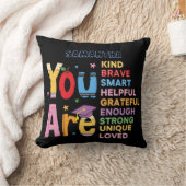 モダンやる気を起こさせる前向き確認 クッション (ブランケット)