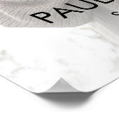 モダンようこそ結婚サインの写真 ポスター (角)