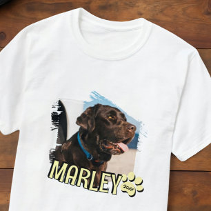 モダンよくはしゃぐグランジシンプルカスタムPet Photo Tシャツ