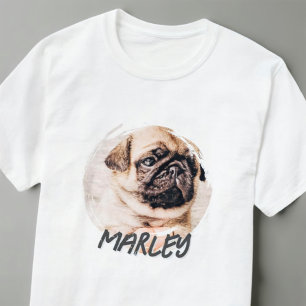 モダンよくはしゃぐグランジシンプルカスタムPet Photo Tシャツ