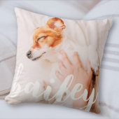 モダンよくはしゃぐシンプルエレガントChic Pet Photo クッション