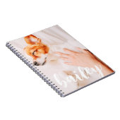 モダンよくはしゃぐシンプルエレガントChic Pet Photo ノートブック (右側)