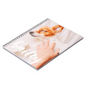 モダンよくはしゃぐシンプルエレガントChic Pet Photo ノートブック (左側)