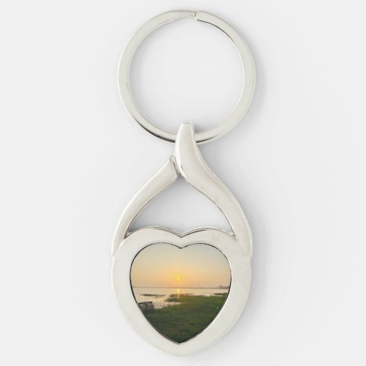 モダンよくはしゃぐシンプルエレガントCHIC PET PHOTO KEYCH キーホルダー (正面)