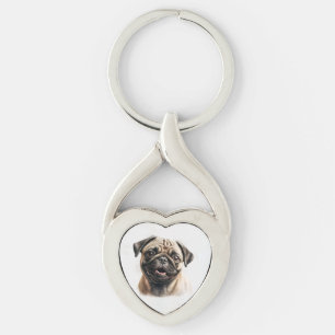 モダンよくはしゃぐシンプルエレガントCHIC PET PHOTO KEYCH キーホルダー