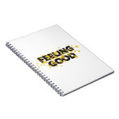 モダンよくはしゃぐ明るい感じデザイン ノートブック (右側)