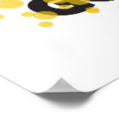 モダンよくはしゃぐ明るい感じデザイン ポスター (角)