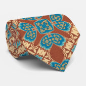 モダンろうけつ染めパターンファッションタイ ネクタイ (ロール)