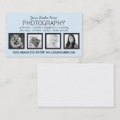 モダンを4つの写真あらゆる専門職きれいにして下さい 名刺 (正面/裏面)