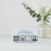 モダンを4つの写真あらゆる専門職きれいにして下さい 名刺 (スタンド正面)