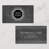 モダンアイコンクールロゴ八角形 名刺 (正面/裏面)