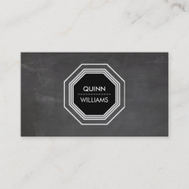 モダンアイコンクールロゴ八角形 名刺