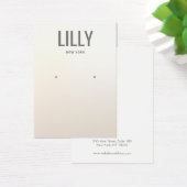 モダンアイボリーグラデーションイヤリング表示カード (デスク)