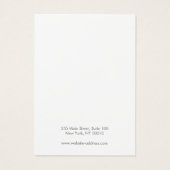 モダンアイボリーグラデーションイヤリング表示カード (裏面)