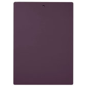 モダンアイボリープラムフローラブーケパープル クリップボード (裏面)