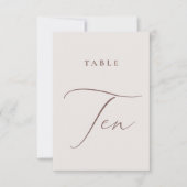 モダンアイボリー書道表10表番号 招待状 (正面)