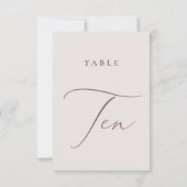 モダンアイボリー書道表10表番号 招待状 (裏面)