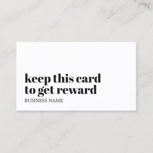 モダンアイボリー白黒美しいはっきりしたサロン ロイヤリティカード (正面)