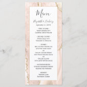 モダンアイボリー金ゴールドアガ結婚ート メニュー (正面)